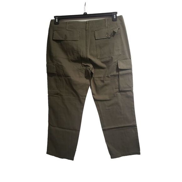 $278 NWT FRAME Washed Surplus Utility Green Cargo Cotton Women's Pants Size 32 - Picture 5 of 7